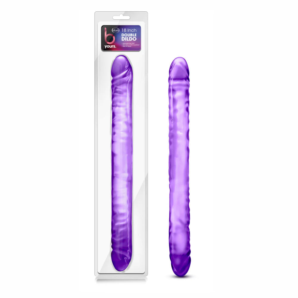 dildo customization offers-B Yours Purple 18-Inch Long Dildo