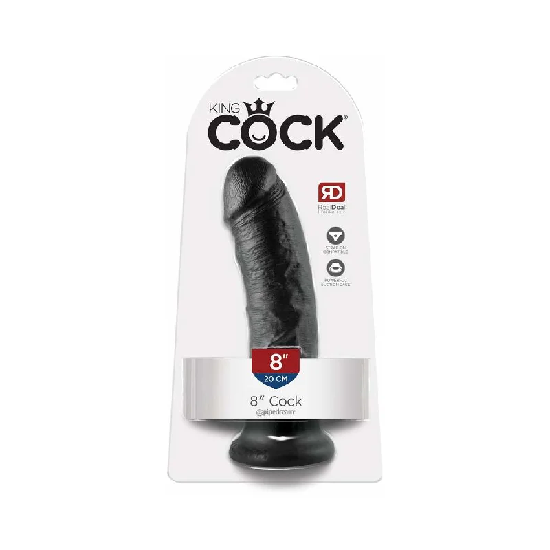 dildo innovative benefits-King Cock 8 in. Cock Realistic Dildo With Suction Cup Black