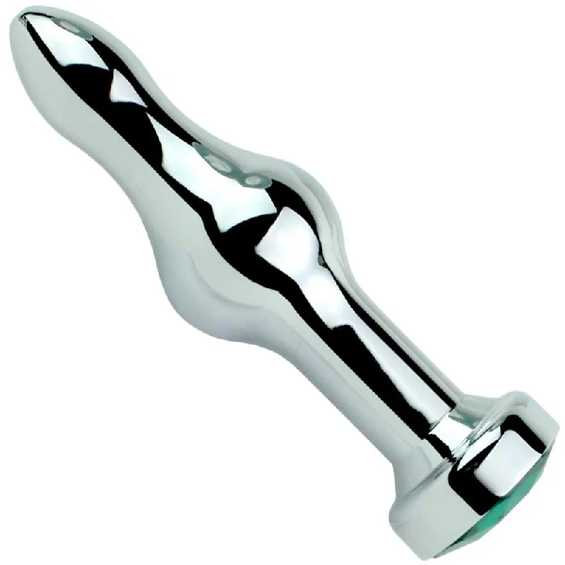 anal toys for couple relaxation-Bulbed Anal Plug - Has A Stunning Decorative Jewel!