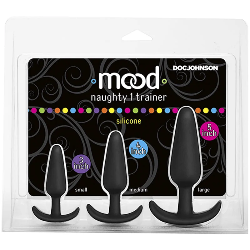 anal toys for discreet pleasure-Mood Naughty 1 Anal Trainer Set Black