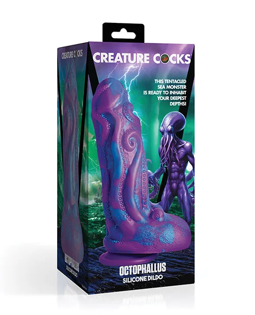 luxury dildo brand rankings-Creature Cocks Octophallus Silicone Dildo - Purple/Blue