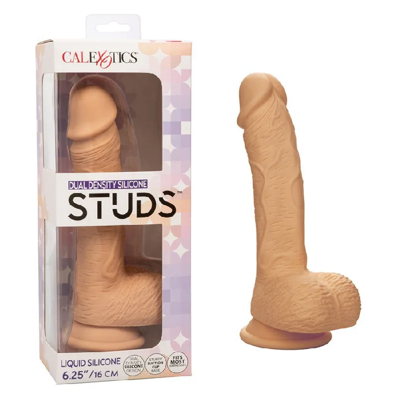 dildo sales deals-6.25 Inch Dual Density Silicone Studs Realistic Dildo