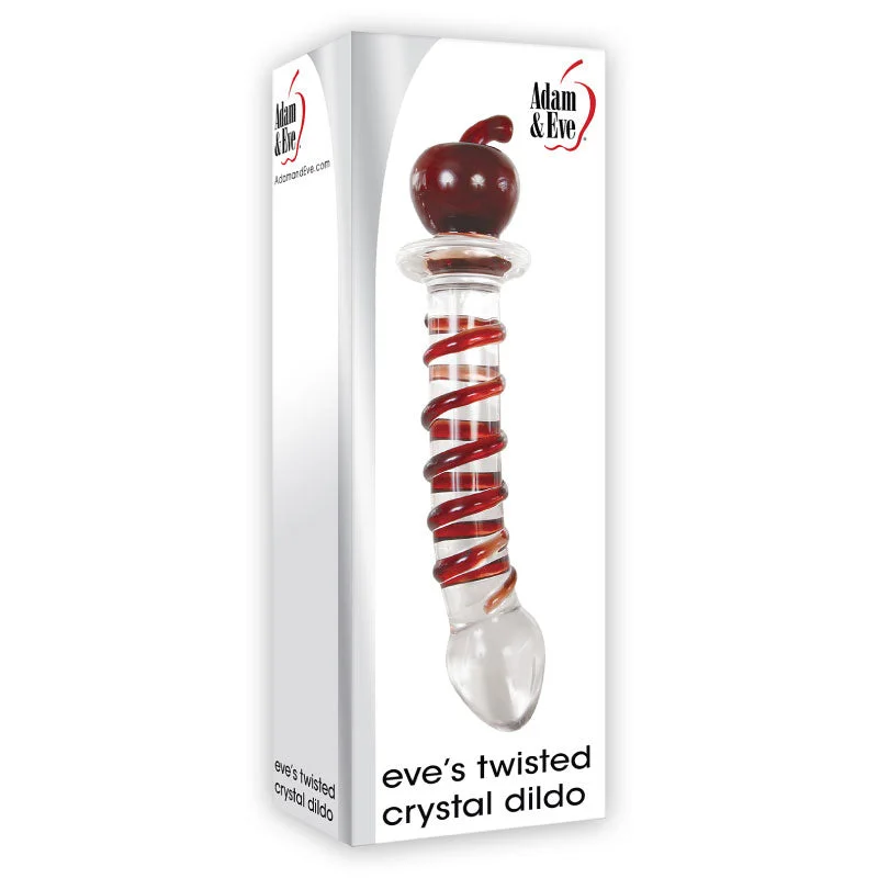 premium dildo materials-A&E Eve's Twisted Crystal Glass Dildo Re