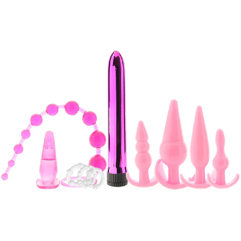 anal toys for gentle pleasure-Pink Elite 10pc Anal Play Kit