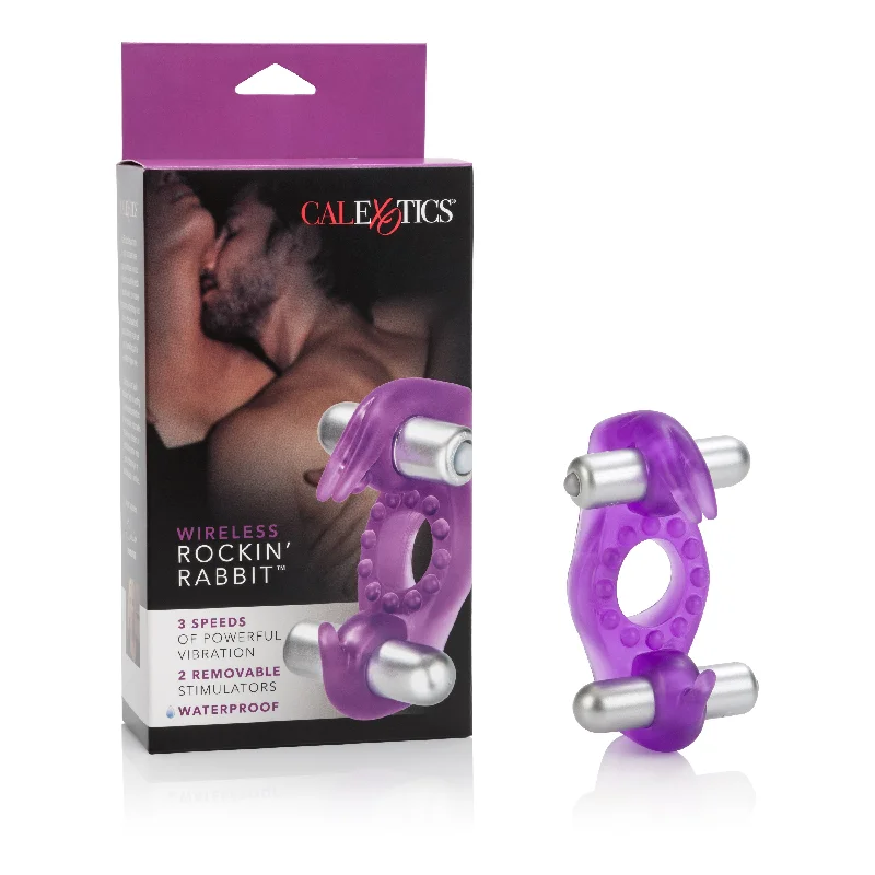 best cock ring for beginners-Purple Fluttering Rabbit Vibrator with Teaser Tail for Fun and Thrills