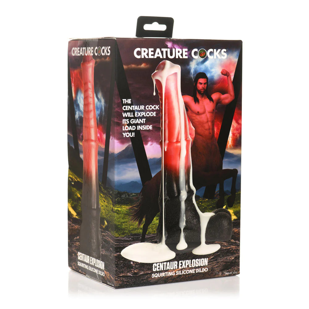 dildo comfort discounts-Creature Cocks ''Centaur Explosion'' Squirting Dildo