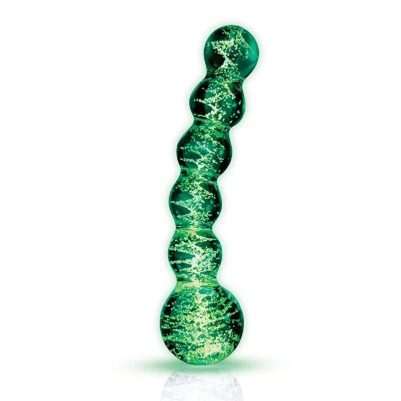 dildo shape tutorial-Whipsmart Glow In The Dark Beaded Sensual Glass Dildo