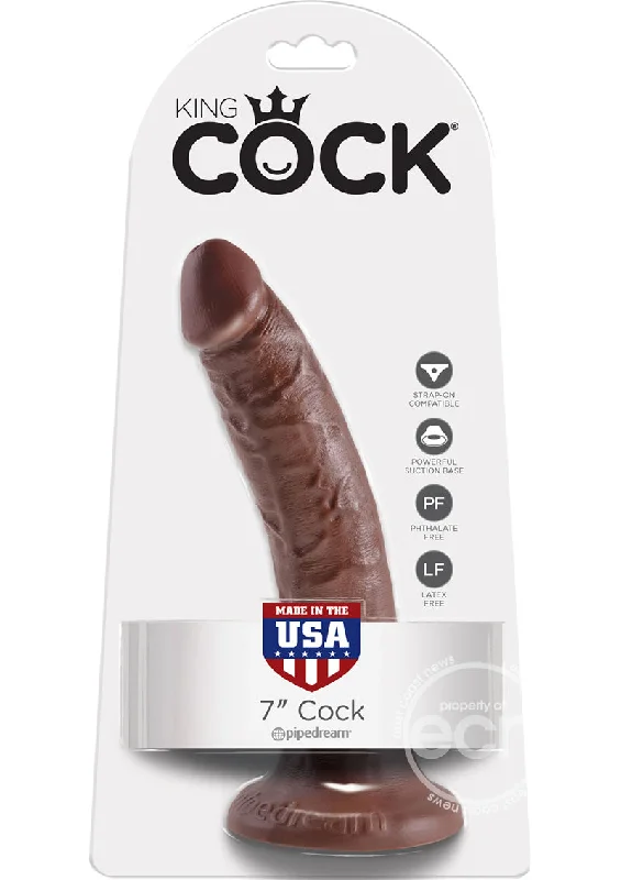 dildo repair bundles-King Cock Dildo 7in - Chocolate