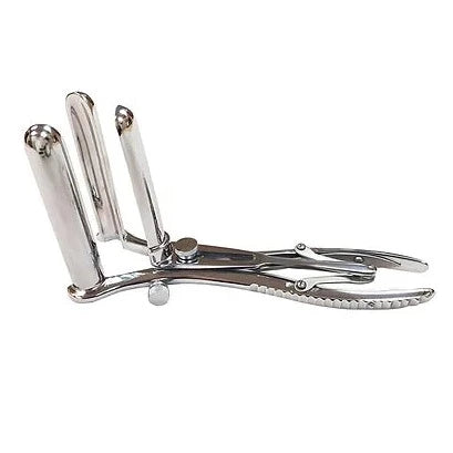 anal toys for couple therapy-Rouge 3 PRONG MATHIEU ANAL SPECULUM Stainless Steel