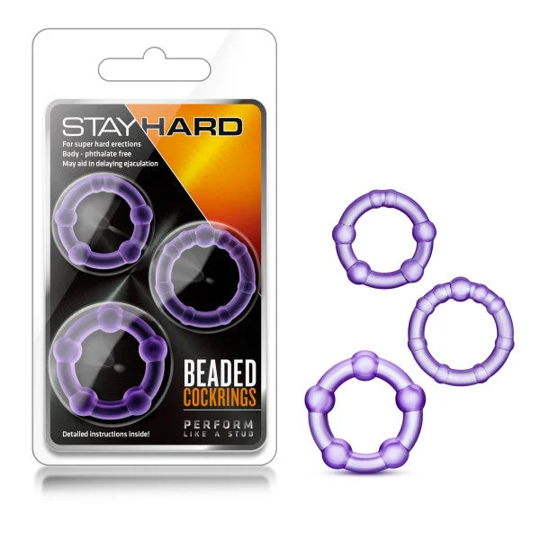 cock ring online purchase-Stay Hard Beaded Cockrings