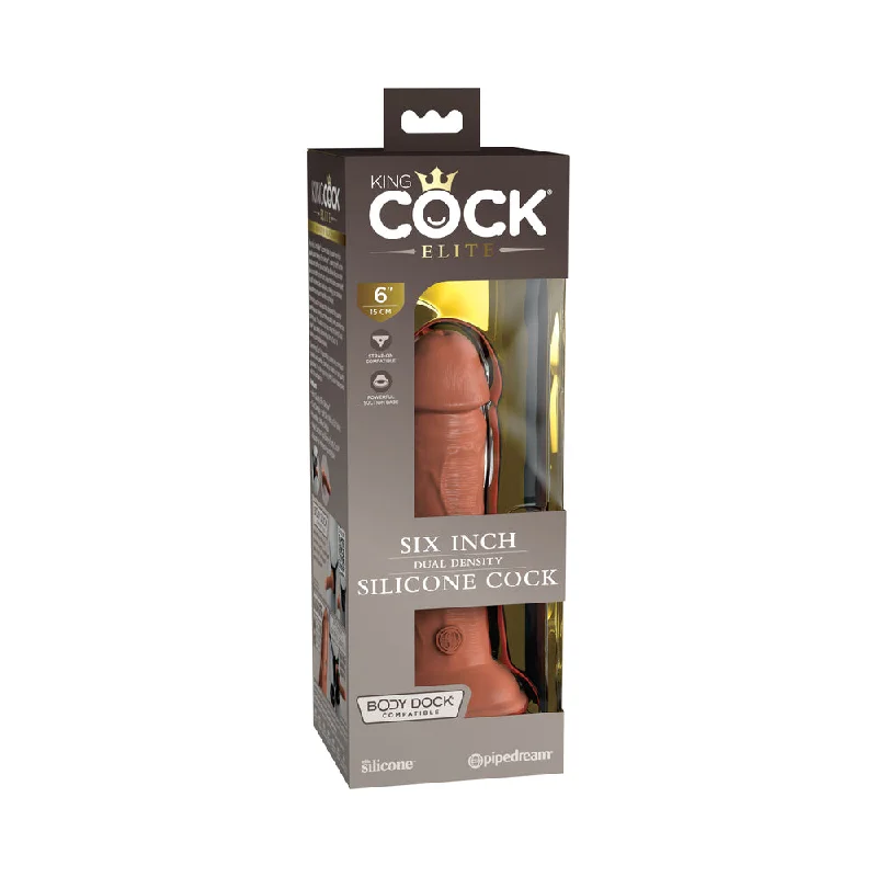 dildo subscription promotions-King Cock Elite 7 in. Dual Density Silicone Cock Realistic Dildo With Suction Cup Tan