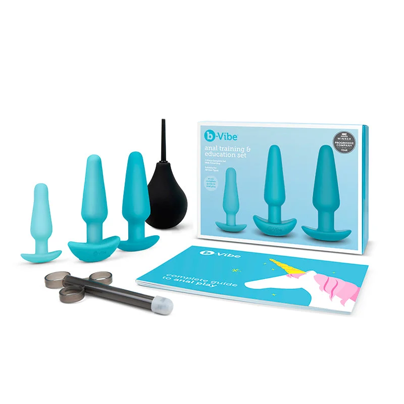 anal toys for couple fun-b-Vibe 7-Piece Anal Training & Education Set Teal