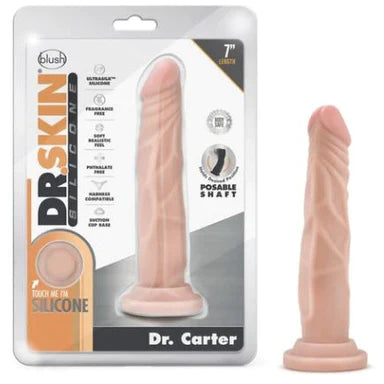 dildo innovative discounts-Dr. Skin Realistic Dildo Dr Carter 7" by Blush Novelties