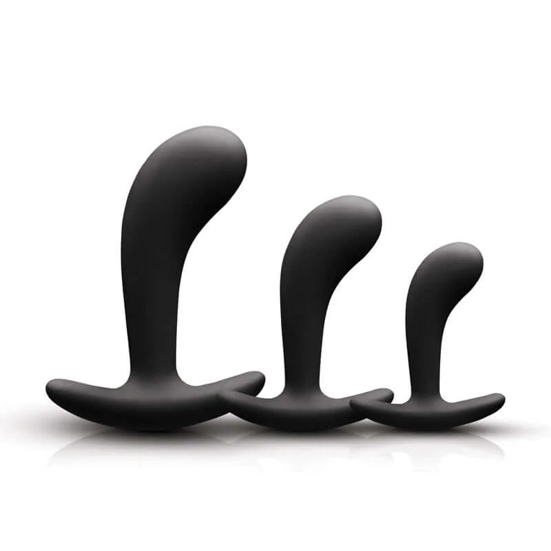 anal toys with long shape-NS Novelties Renegade P-Spot Kit - Premium Silicone Anal Plugs for Prostate Pleasure