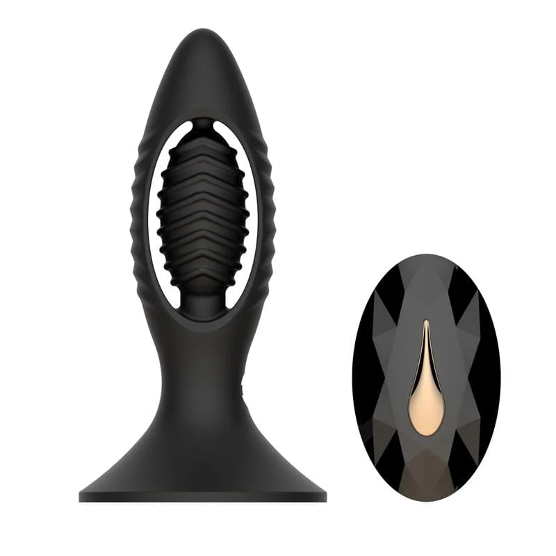 anal toys for couple therapy-MyToys - MyPlug Remote Control Anal Plug (Black)