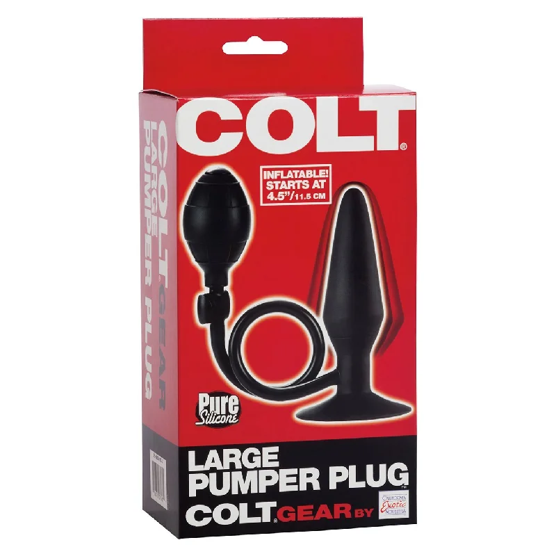 anal toys with quiet shape-Colt - Large Pumper Anal Plug (Black)