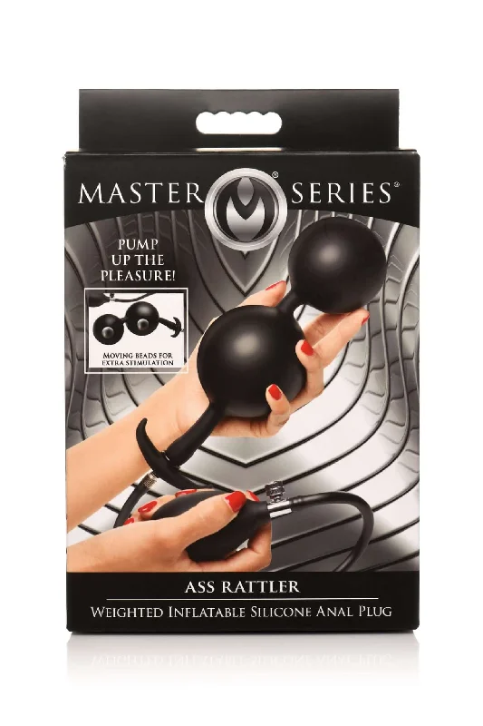 anal toys for intimate relaxation-Master Series Ass Rattler Weighted Inflatable Anal Plug