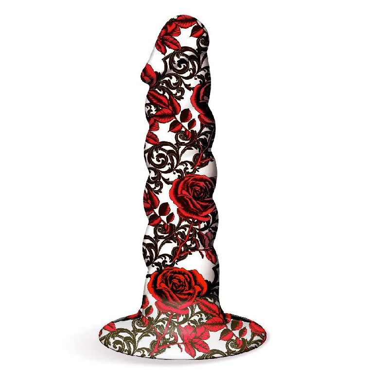 dildo noise features-Collage - Iron Rose - Twisted - Silicone Dildo