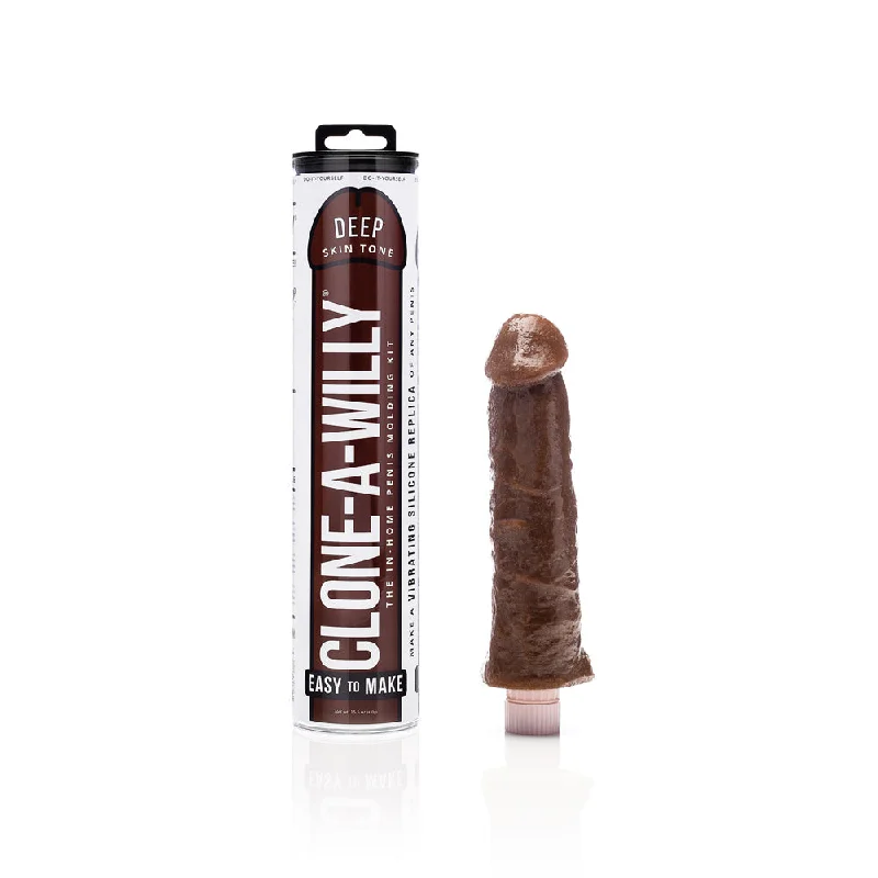 dildo temperature resistance-Clone-A-Willy DIY Vibrating Dildo Kit Deep Skin Tone