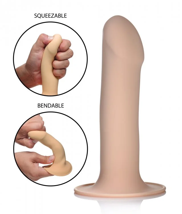 dildo testimonial comparison-Squeezable Phallic Dildo - Light