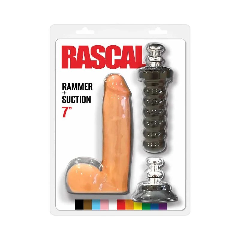 dildo texture bundles-Rascal Rammer + Suction 7 in. Dildo with Handle and Suction Cup