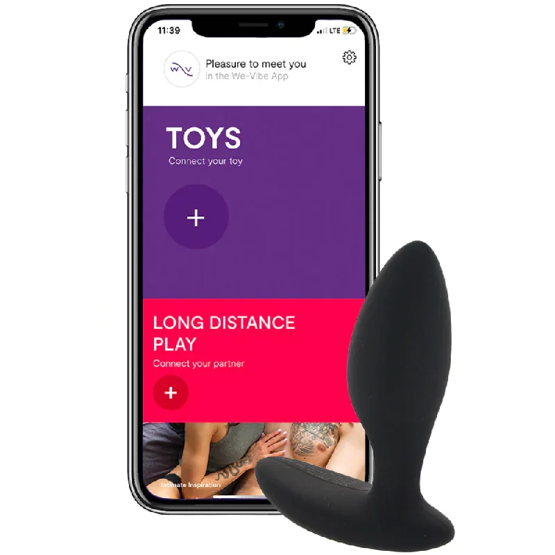 anal toys for discreet massage-We-Vibe Ditto+ Vibrating Anal Plug in Black