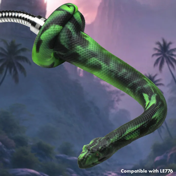 dildo fantasy offers-Creature Cock Spitting Serpent Silicone Enema Snake