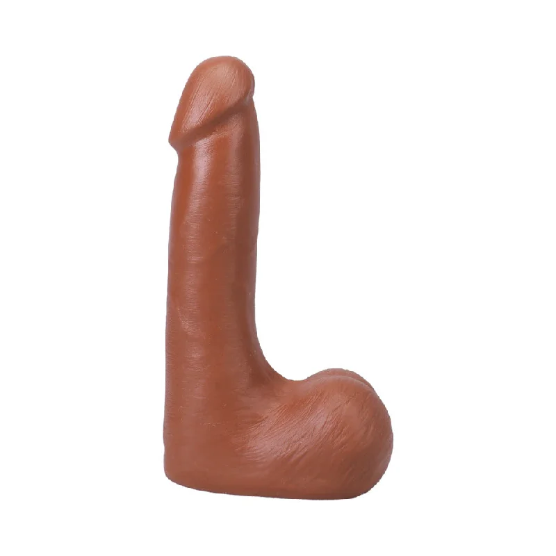 dildo flexibility promotions-The Realistic Cock 7 in. ULTRASKYN Vac-U-Lock Dildo with Balls Caramel