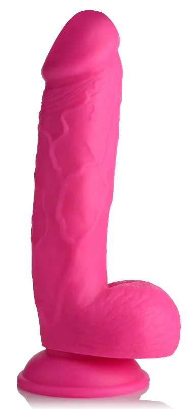 dildo brand tips-Pop Pecker 8.25 Inch Dildo With Balls - Pink