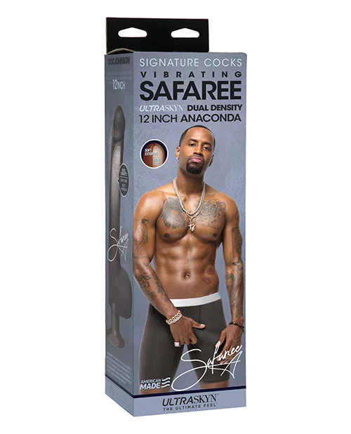 dildo safety promotions-Signature Cocks Safaree Ultraskyn Vibrating Pornstar Didlos 12 Inch Anaconda