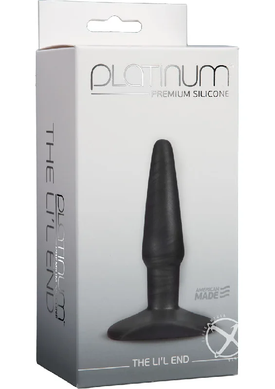 anal toys with flexible shape-Platinum Lil End Charcoal