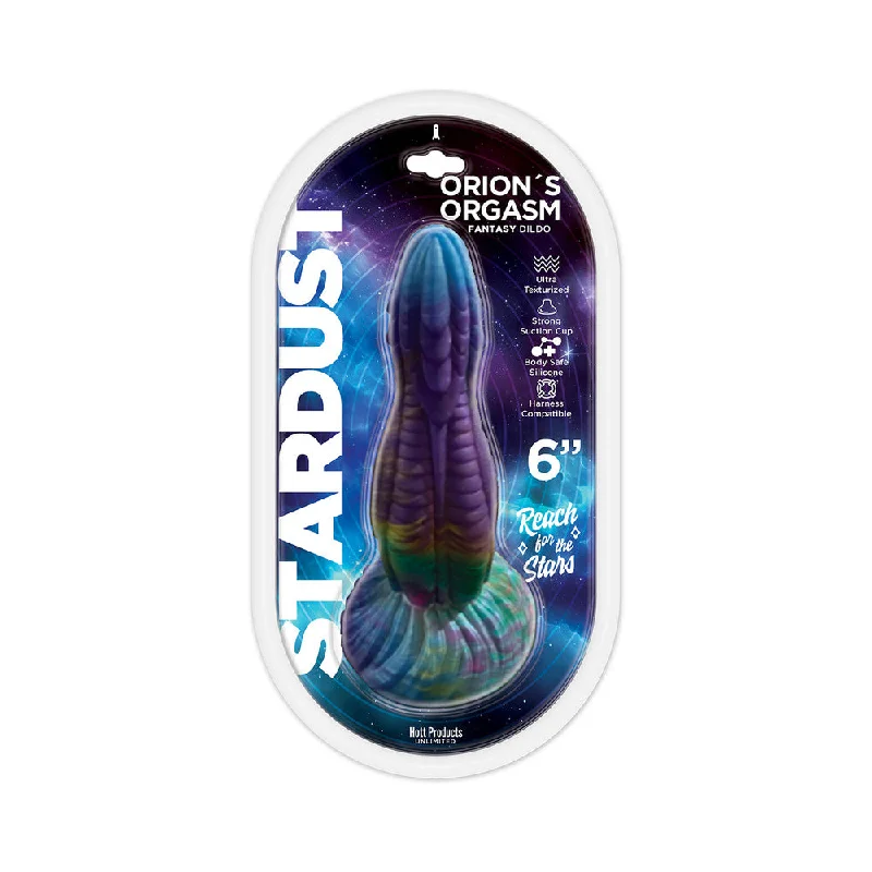 dildo unboxing reviews-Stardust Orion's Orgasm 6 in. Silicone Dildo