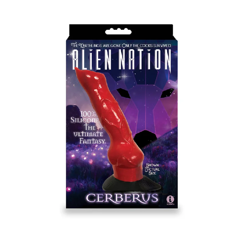 dildo noise advice-AlienNation Cerberus 8 in. Silicone Dildo