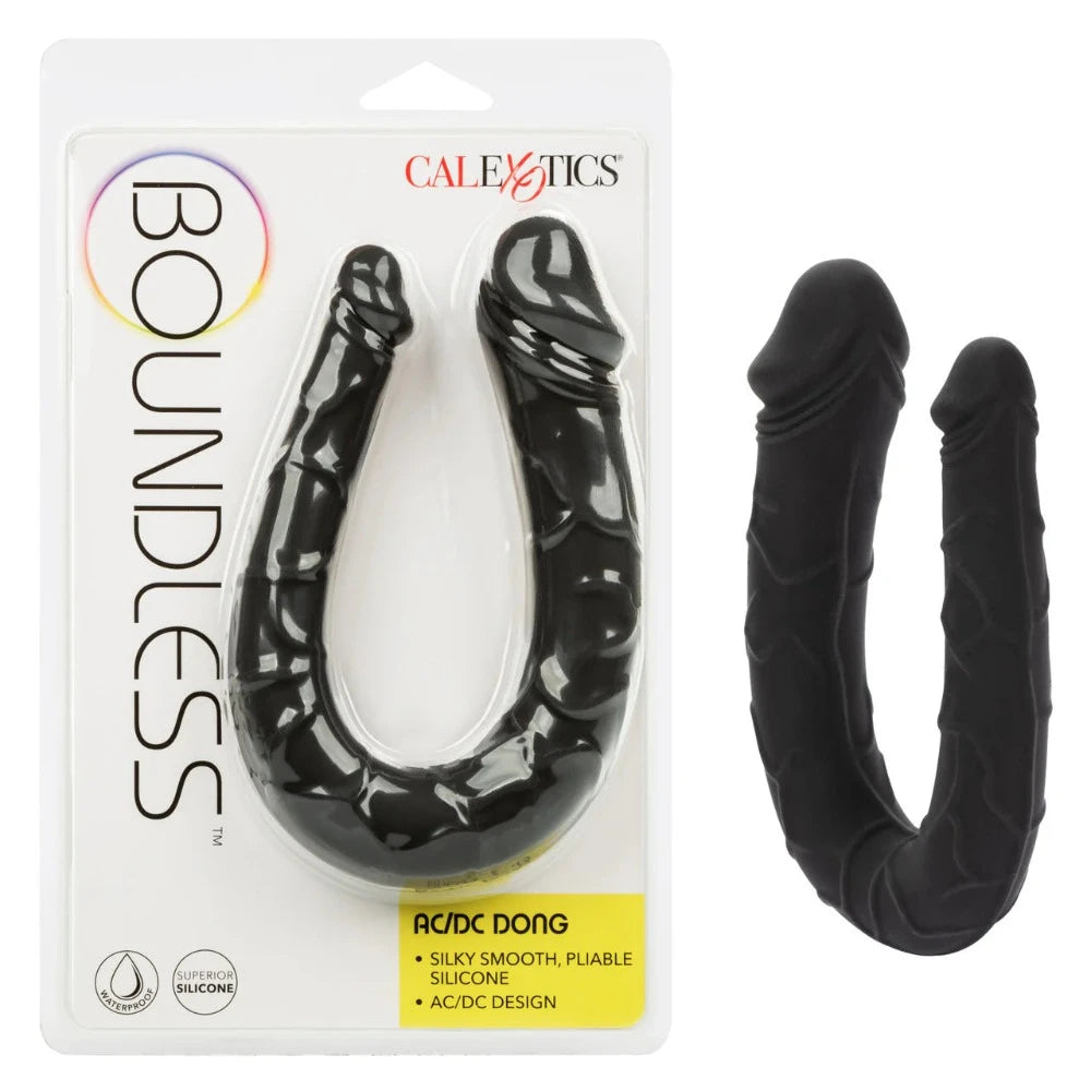 dildo noise deals-Boundless ''AC/DC'' Silicone Dong -Black