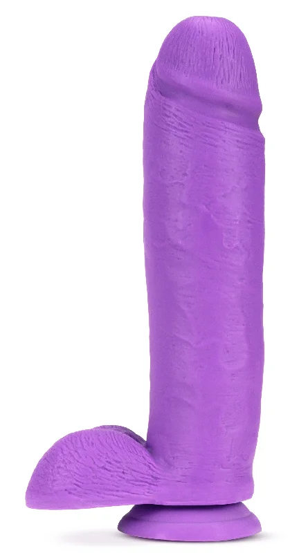 dildo limited tips-Neo - 10 Inch Dual Density Dildo - Neon Purple