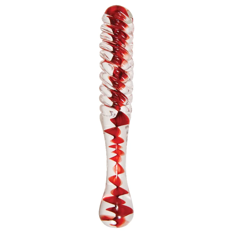 cheap dildo online deals-A&E Eve's Sweetheart Swirl Glass Dildo