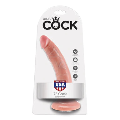 dildo charging bundles-King Cock Realistic Dildo 7" by Pipedream Products®