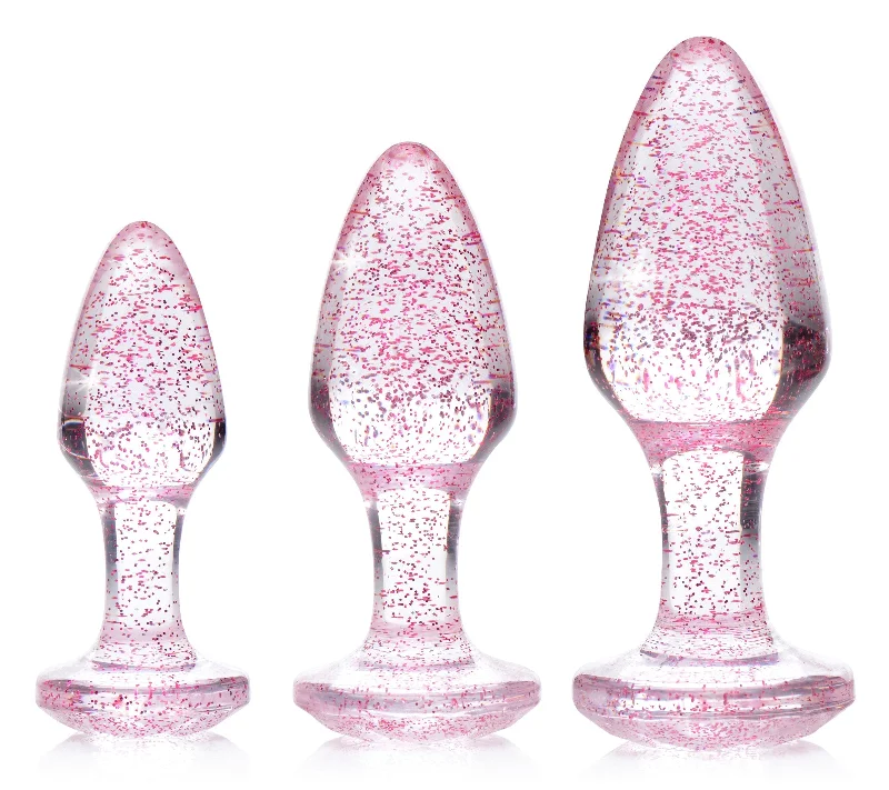 anal toys for gentle vibes-Glitter Gem Anal Plug Set