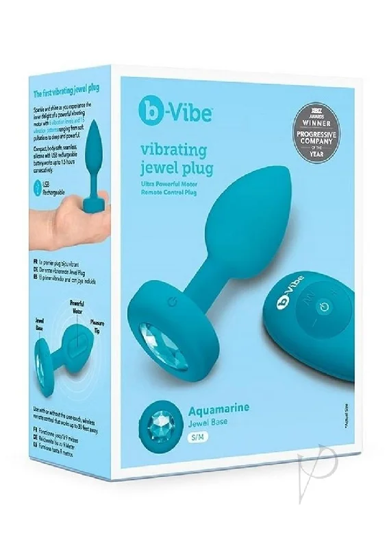 anal toys for intimate fun-B-vibe Vibrate Jewel Plug S/m Teal