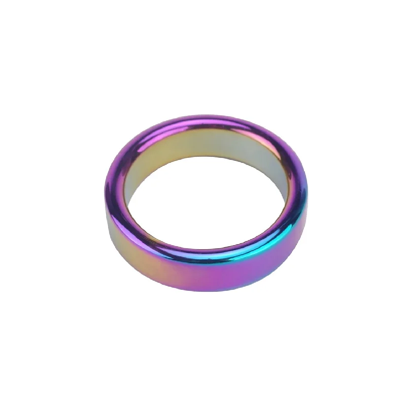 cock ring size selection-Ple'sur SS Rainbow C-Ring 2in