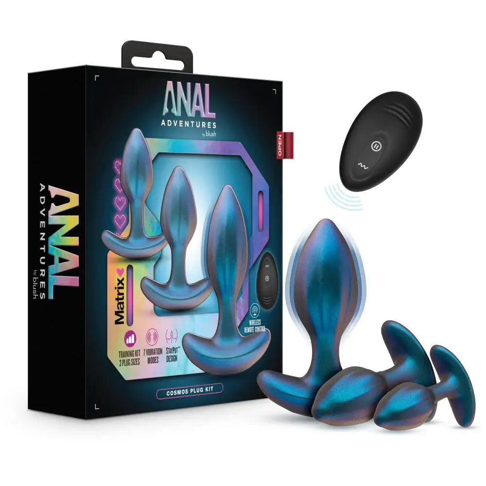 anal toys with easy texture-Anal Adventures Matrix By Blush Cosmos Plug Kit