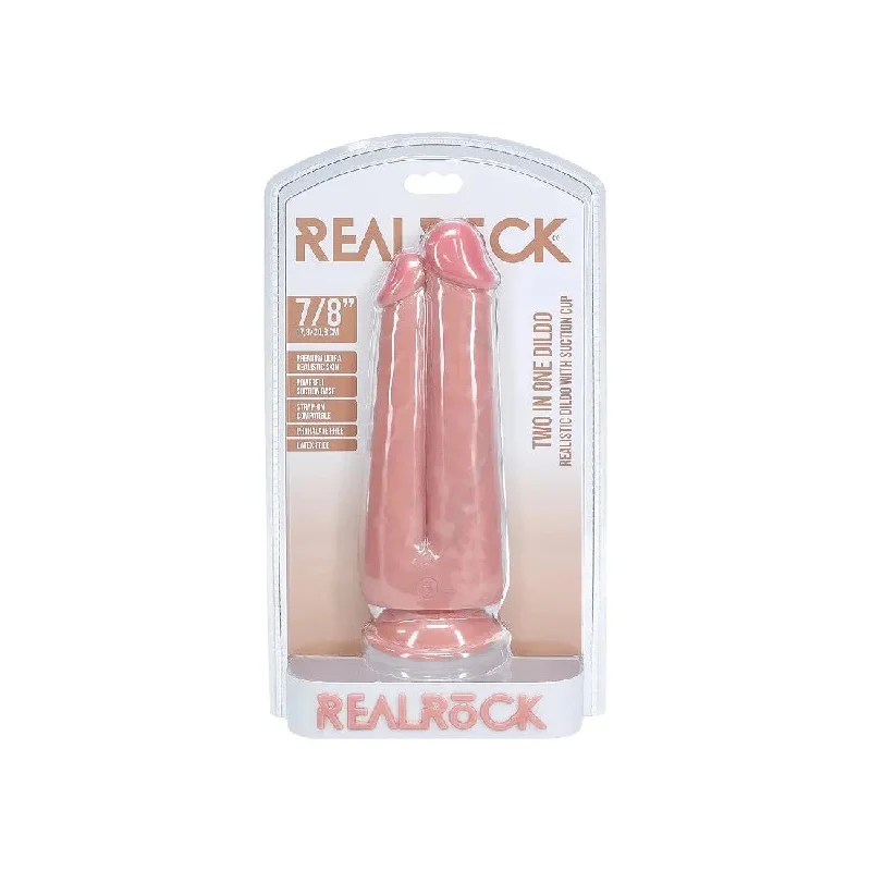 dildo cold bundles-Realrock Two in One Realistic Dildo 7 & 8" by Shots