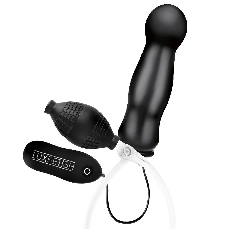 anal toys for intimate relaxation-Inflatable Vibrating Butt Plug 4.5" - Anal Play