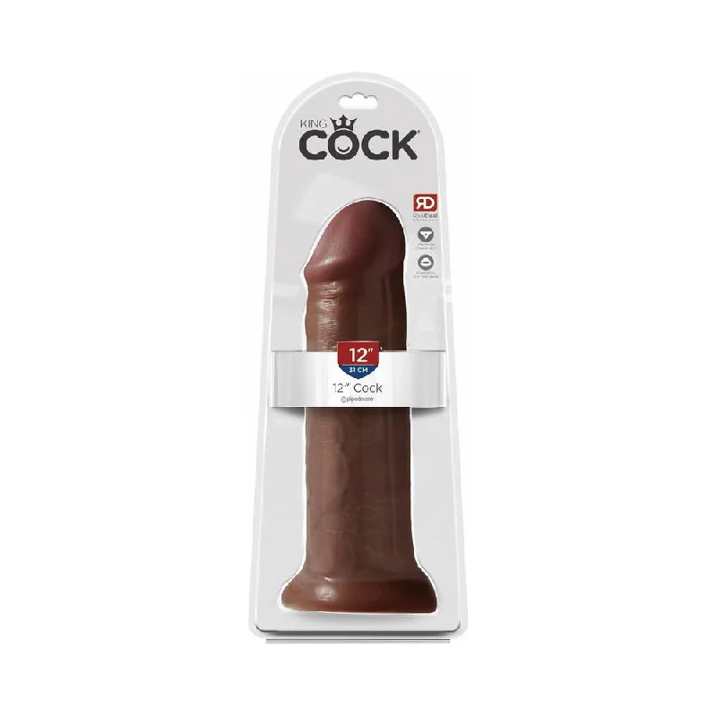 dildo collector rankings-King Cock 12 in. Cock Realistic Dildo With Suction Cup Brown