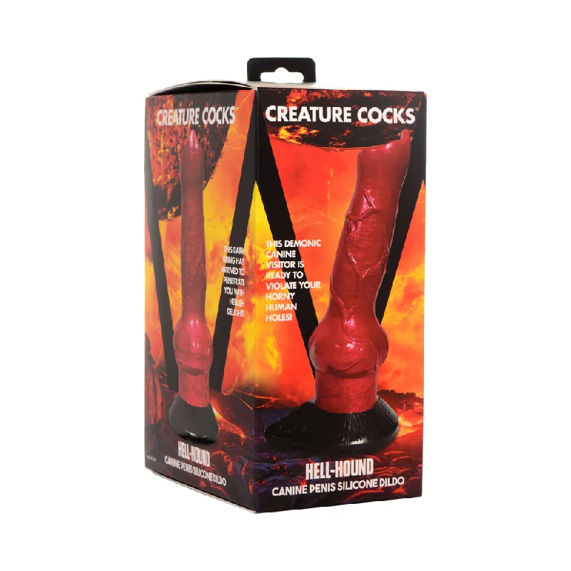 dildo comfort levels-Creature Cocks Hell-Hound Canine Penis Silicone Dildo