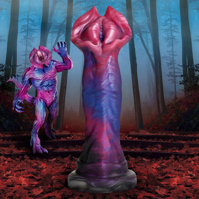 dildo suction deals-Demogorgon Silicone Dildo by Creature Cocks