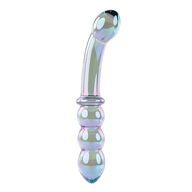 dildo beginner promotions-Gender X Lustrous Galaxy Wand Dual Ended Glass Massager