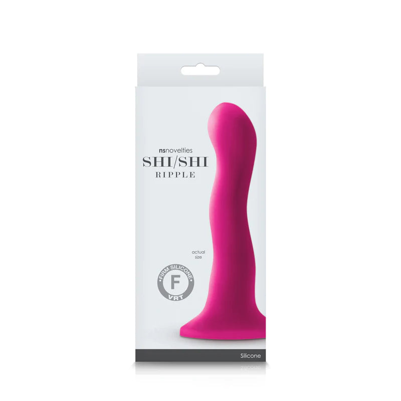 dildo texture deals-Shi Shi Ripple Dildo 7.5" by NS Novelties