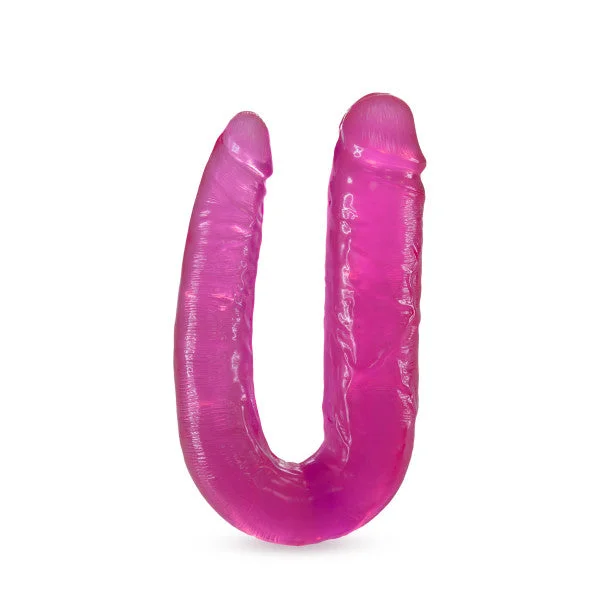 dildo safety comparison-B Yours - Double Headed Dildo - Pink