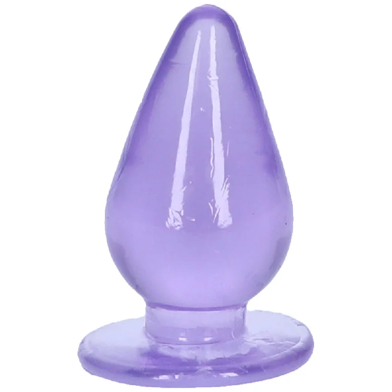 anal toys for anal relaxation-Large Tapered Anal Plug With Flat Base